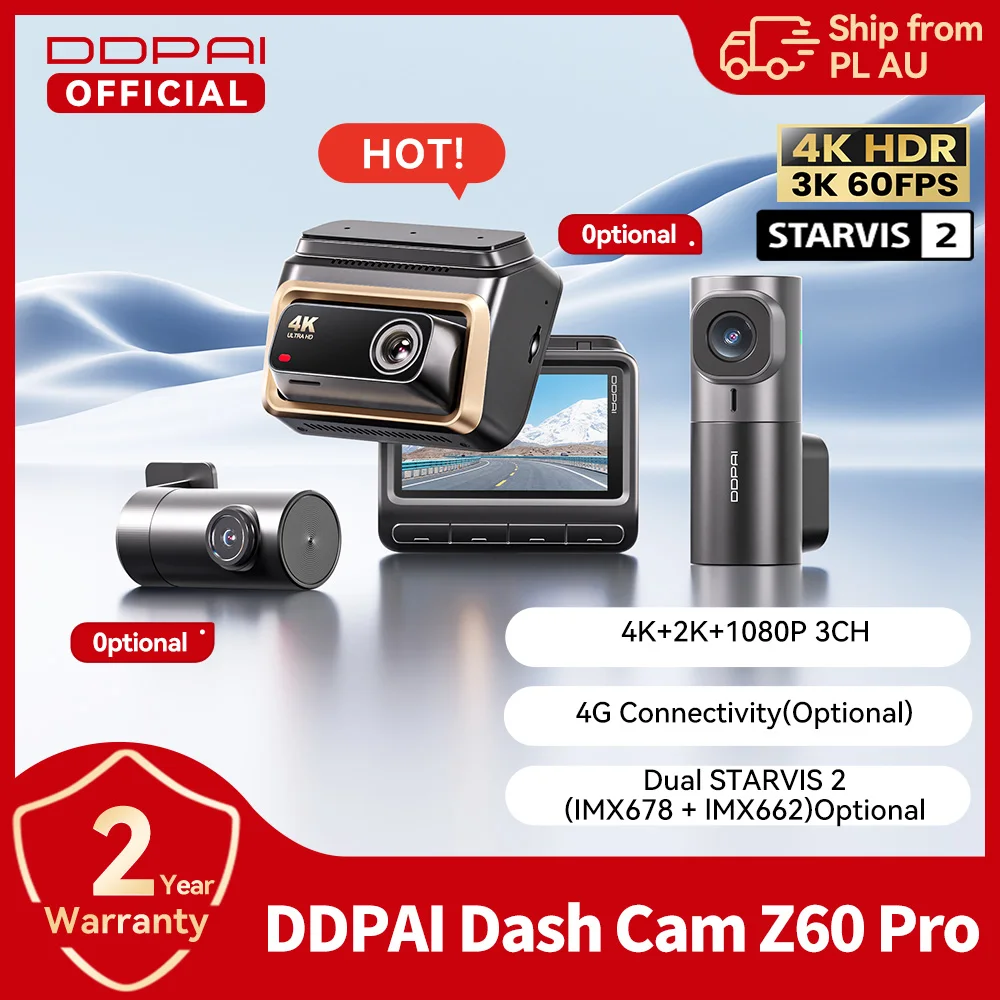 4K Triple Dash Camera