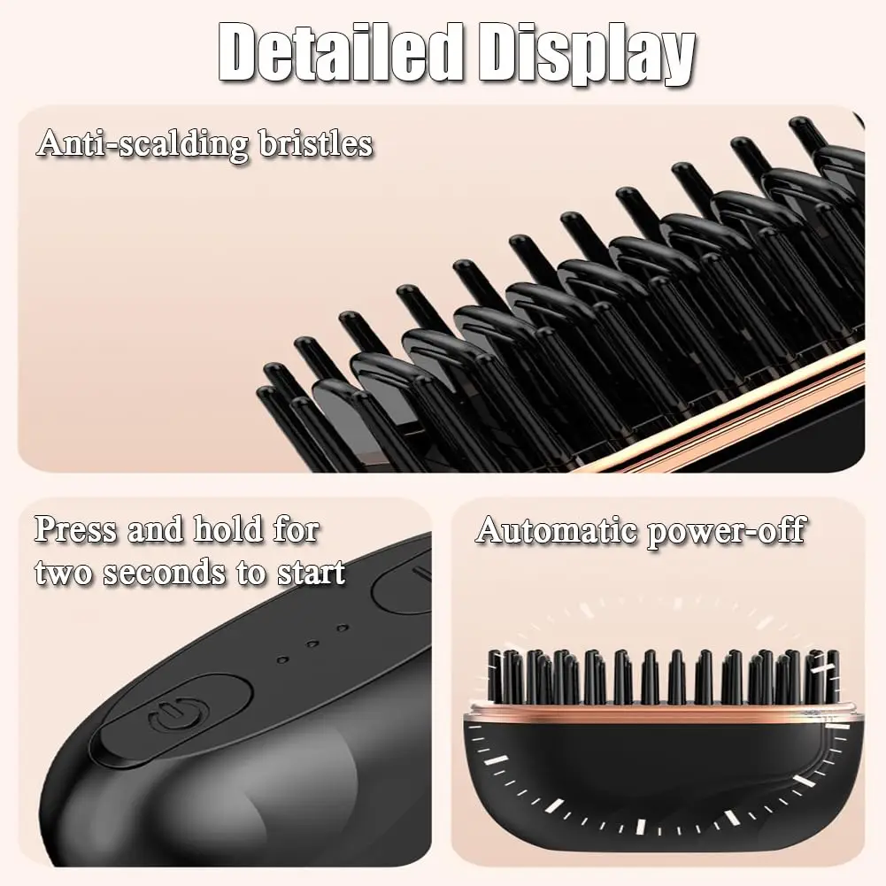 Portable Hair Straightening Brush - Image 3