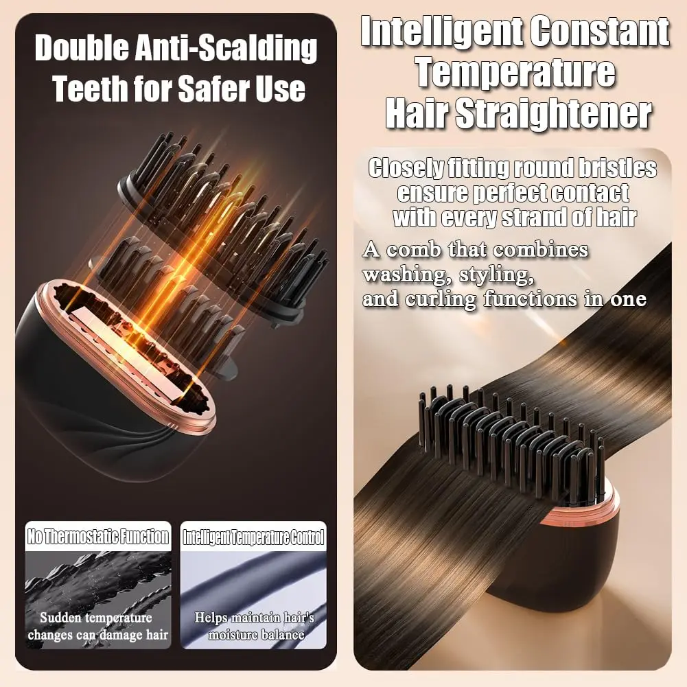 Portable Hair Straightening Brush - Image 4