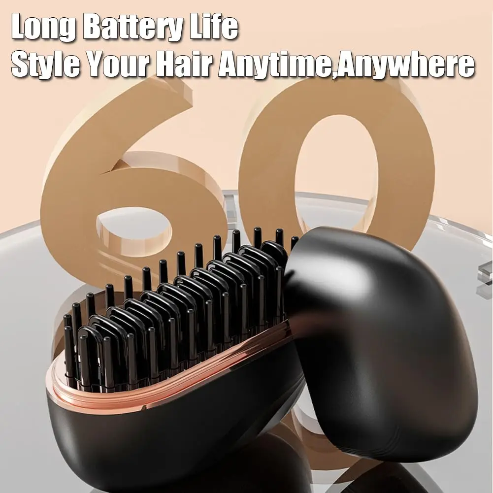 Portable Hair Straightening Brush - Image 2
